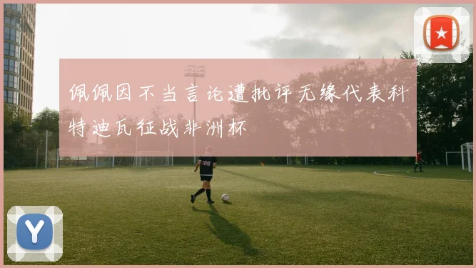 佩佩因不当言论遭批评无缘代表科特迪瓦征战非洲杯